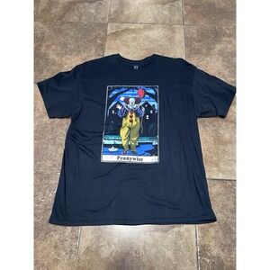 Pennywise Clown It Black XL T-shirt Horror Movie Gore Slasher Movie Stephen King